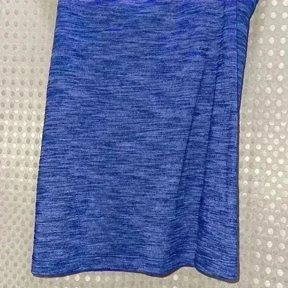 Lululemon Tough It Out Tank Heathered Sapphire Blue/ButterflTexture Blck/White